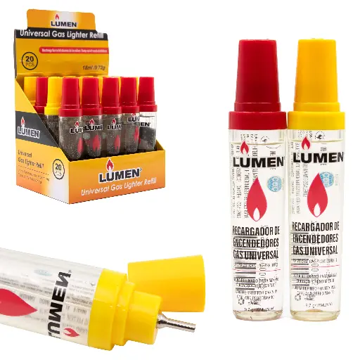 [LXH-C001] Recargador de Encendedor 20pza LUMEN LIGHT