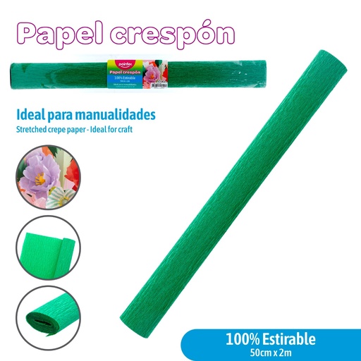 Papel Crespon Estirable 50cm X 2m POINTER
