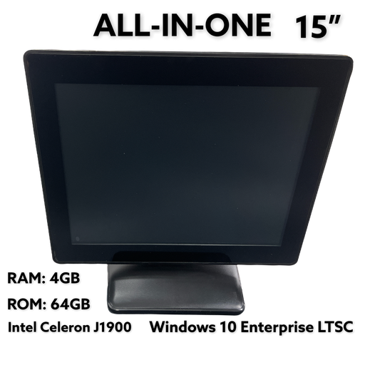 All in One POS 15" Touchscreen