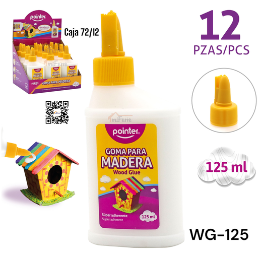 [WG-125] Goma para Madera 125ml POINTER