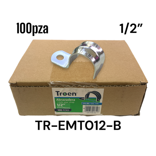 [TR-EMT012-B] Grapas 1/2" (1 oreja) 100pza TROEN