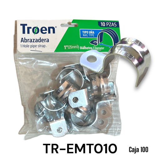 [TR-EMT010] Grapas 1" (1 oreja) 10pza TROEN