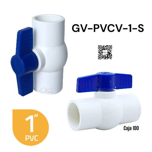 [GV-PVCV-1-S] Llave de Paso PVC 1" GRIVEN