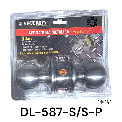 [DL-587-S-S-P] Cerradura de Bola SECURITY