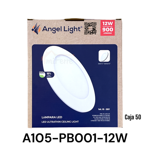 [A105-PB001-12W] Lampara Led Redonda 12W 6400K ANGEL LIGHT