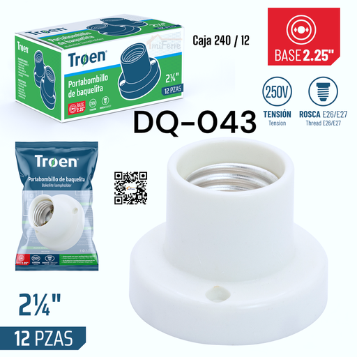 [DQ-043] Roseta de Baquelita TROEN