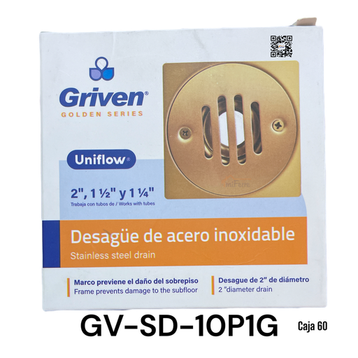 [GV-SD-10P1G] Desague de Piso de Acero Inoxidable GRIVEN Golden Series