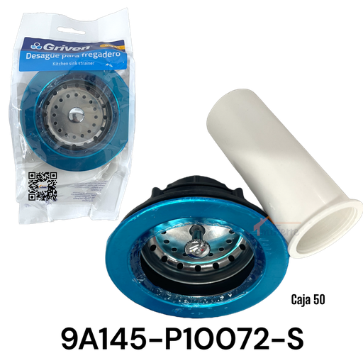 [9A145-P10072-S] Canasta de Fregador Plastico con Tail Piece 4" GRIVEN