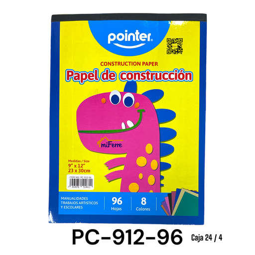 [PC-912-96] Papel de Construccion 96hojas POINTER