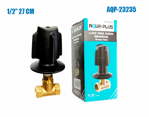 [AQP-23235] Llave para Ducha Negra AQUAPLUS