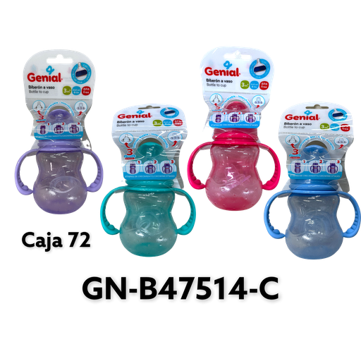 [GN-B47514-C] Biberon a Vaso 8oz GENIAL