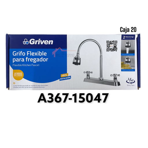 [A367-15047] Grifo Flexible para Fregador GRIVEN Basic