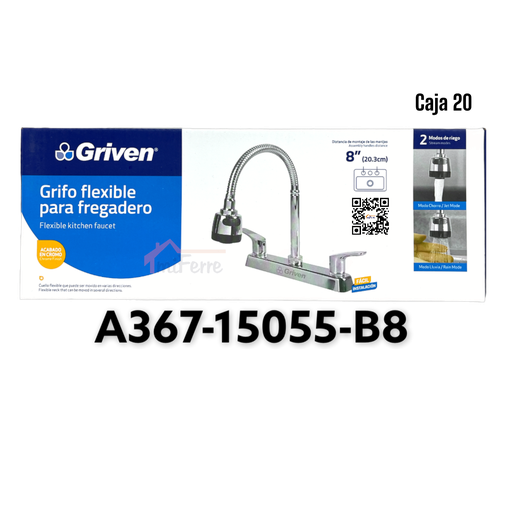 [A367-15055-B8] Grifo Flexible para Fregadero GRIVEN Basic