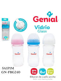 [GN-FBG240] Biberon de Vidrio 8oz GENIAL